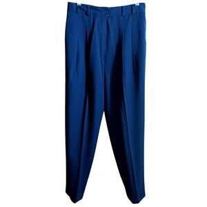 Liz Claiborne Collection Navy Pleated Dress Pants Womens Size 10  27x28
